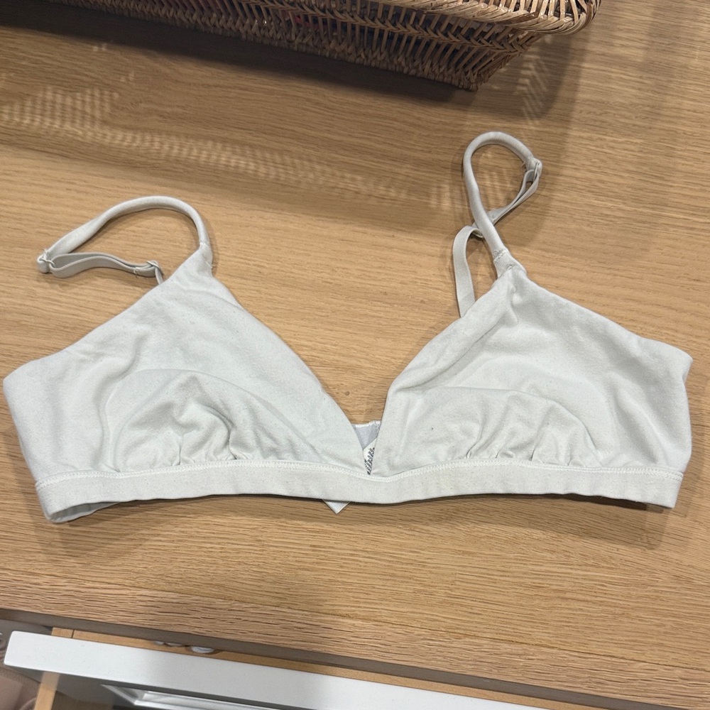 SKIMS White/StoneTriangle Bralette
